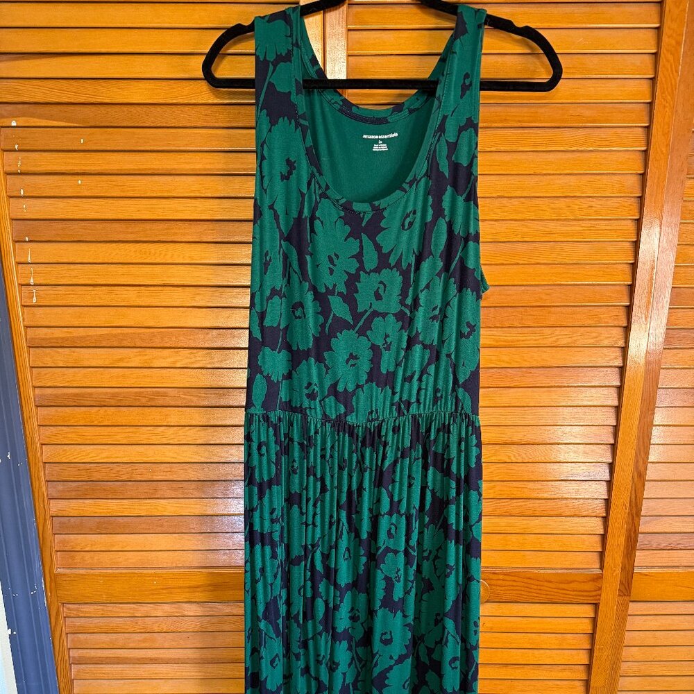 AMAZON ESSENTIALS TANK MAXI DRESS, SIZE 2X